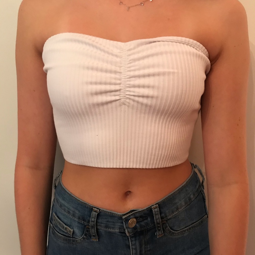 white wilfred tube top